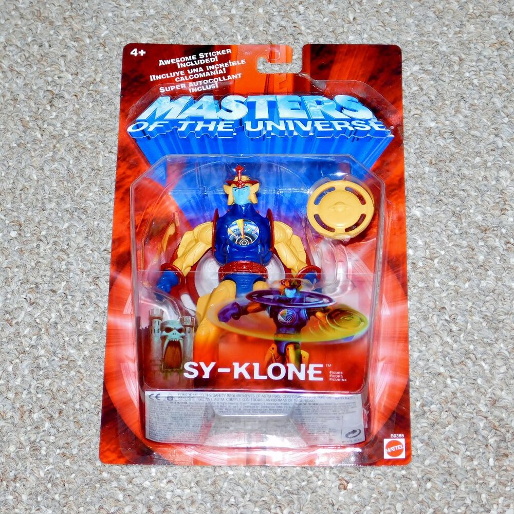 2002 Mattel Masters of the Universe 200x Sy-Klone Figure MOC New MOTU He-Man